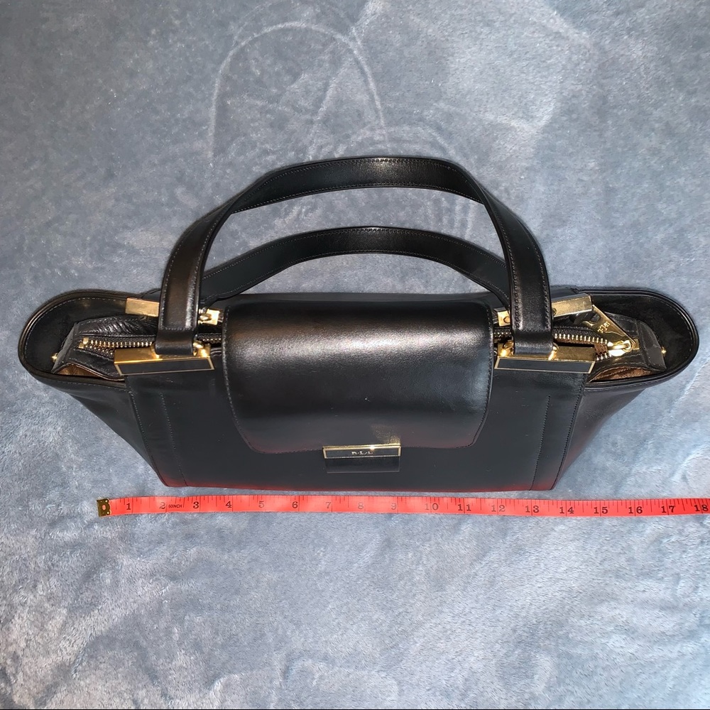 Ralph Lauren leather black shoulder bag - Picture 12 of 14